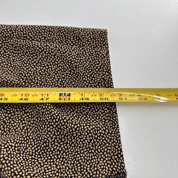 Vtg Leslie Fay Sleeveless Black Tan Maxi Dress Size 10 Animal Print Leopard Midi - Picture 6 of 9